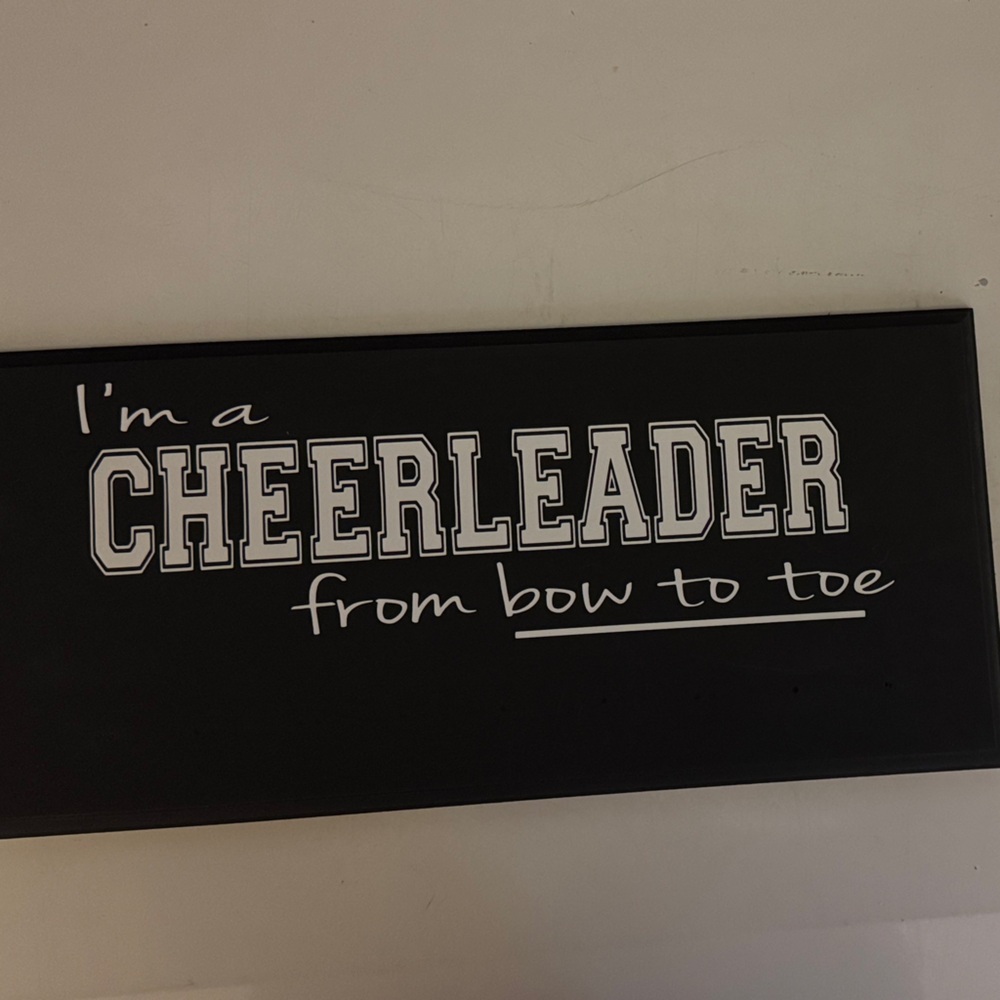 Black Cheerleader Wall Decor Hook
